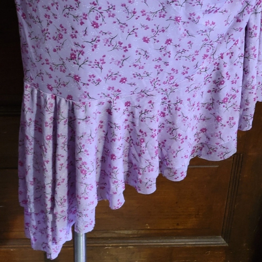 Wild Fable Pink Floral Midi Dress NWOT - Picture 4 of 7